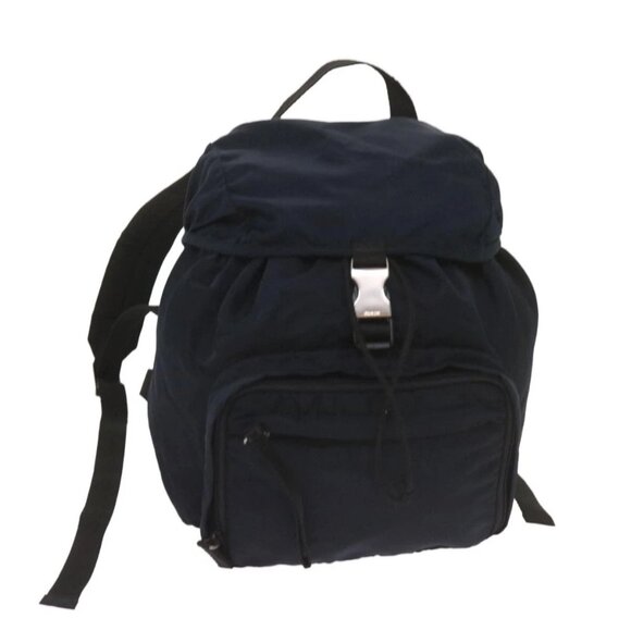 PRADA Backpack Nylon Navy Auth ki4230 - Picture 1 of 16